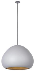 Csillár zsinóron LAVA 1xE27/15W/230V szürke/arany