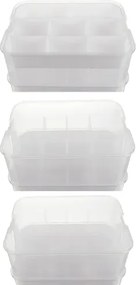 KRUZZEL 3 szintes doboz építőkockákra - játékrendszerező - Kruzzel