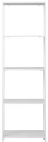 Vita polc, 5 polcos, fehér keret 51x35x170 cm