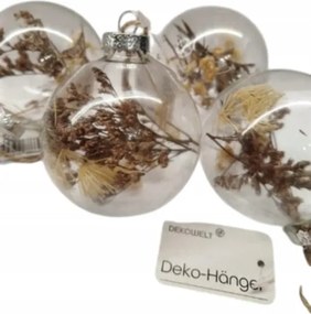 Karácsonyfadísz Szett 6 Cm-es Gömbök Aszalvány Szett 4 Db-os
