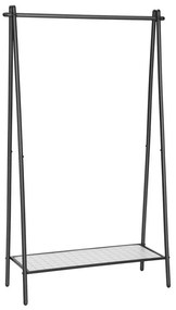 LINEA álló ruhafogas, fekete