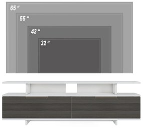 TV asztal/Szekrény Dreamies (szürke + fehér + dió) . 1102078