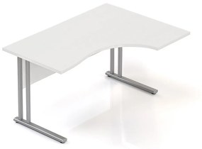 Visio ergonomikus asztal 140 x 100 cm, jobb, fehér