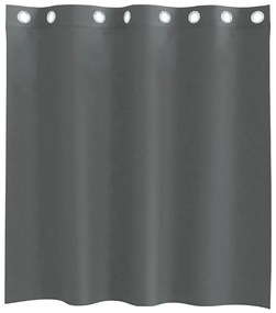 2 db sötétszürke fátyolfüggönyök rojtokkal 140x140 cm