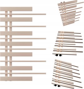 Fürdőszobai radiátor Zongora 870x570 Arany Rózsaszín Bal