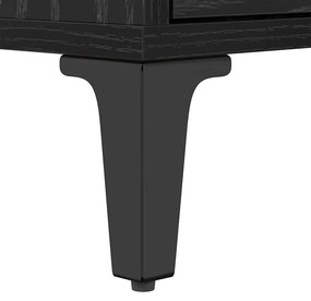 TV szekrény Musta tammi 150 x 30 x 44,5 cm Műszaki fa és vas