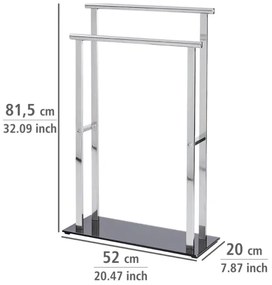 WENKO 22089100 – LAVA fogas 52x81,5 cm rozsdamentes acél/ezüst/fekete