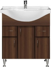 Bianca Plus 75 alsó szekrény mosdóval, aida dió színben