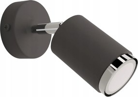 Fali lámpa fekete-ezüst Led 40W 16cm Idun I