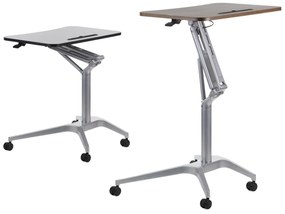 STE-SH-A10 Grey állítható magasságú, görgős íróasztal szürke vázzal