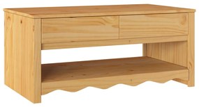 Kávézóasztal &quot;DRAMMEN&quot; 99x55x45 cm Tömör fenyő