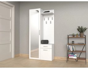 Drohmo Duo előszobafal, 50x180x35 cm, fehér