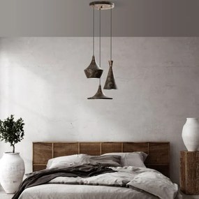 Csillár zsinóron TOM 3xE27/40W/230V szürke