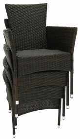 Kerti bútor szett LT3930 barna-bézs rattan