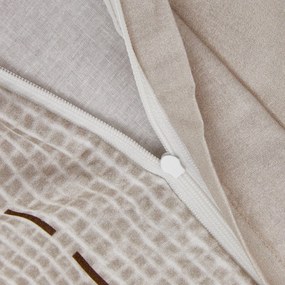 Gyermek ágyneműhuzat renforcé pamutból TEDDY HENRY bézs Ágyneműhuzat mérete: 80 x 80 cm | 135 x 200 cm