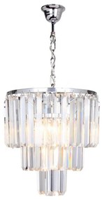 Zuma Line 17106/3+1-CHR - Kristálycsillár láncon AMEDEO 4xE14/40W/230V