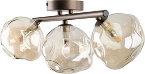 Brilagi - Felületre szerelhető csillár VULCANO 3xG9/8W/230V bronz/füstös bézs