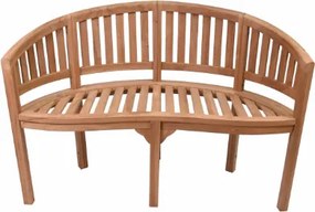 Kerti pad teakfából kétszemélyes kezelt 120 cm