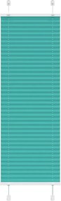 vidaXL pliszírozott redőny Benzinzöld 50x150 cm szövetszélesség