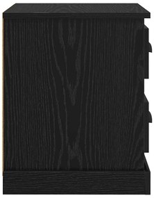 Éjjeliszekrény 2 pcs Musta tammi 39 x 39 x 47.5 cm Faanyag