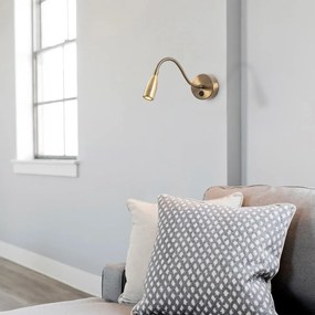 Aranyszínű LED fali lámpa Reading – Opviq lights