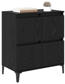 Széf Fekete tölgy 60 x 35 x 70 cm Műszaki fa és vas