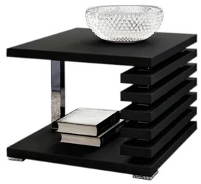 GUIDE dohányzóasztal, 60x44x60 cm, fekete