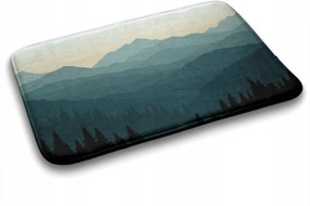 Fürdőszobaszőnyeg Gumírozott Hegyek és erdő 90x60