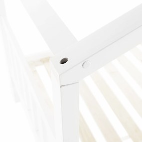 Ágy 2 konténerrál, fehér, ELISIA