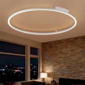Brilagi - Fényerőszabályozható LED lámpatest PORTOFINO LED/85W/230V Ø 120 cm ezüst+távirányító