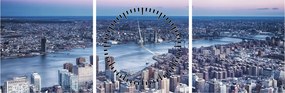 New York képe (órával) (90x30 cm)