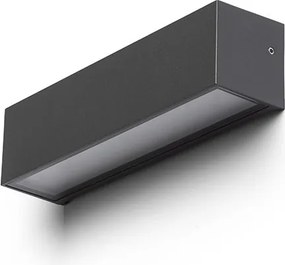 RENDL CAMARGUE fali lámpa antracit szaténüveg 230V LED 6W IP65 3000K