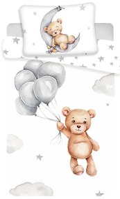 Pamut ágyneműhuzat babaágyhoz 100x135 cm Teddy Bear – Jerry Fabrics