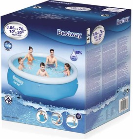 Bestway Fast Set 57266 kerek felfújható fürdőmedence 305 x 76 cm