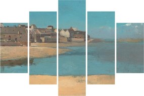 Kép - Odilon Redon, Village by the Sea in Brittany, reprodukciók (150x105 cm)