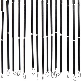 rovaros ajtófüggöny Sötétszürke 56x185 cm bambusz