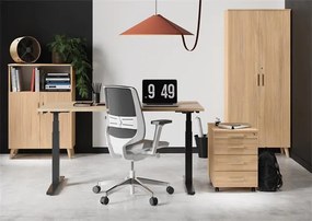 Állítható magasságú íróasztal, 160x80 cm, MAYAH Freedom SV-303, juhar (IBXMA02J)