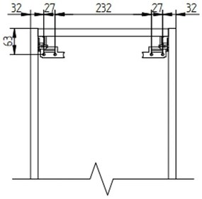 Mereo Mereo, Mailo, fürdőszoba szekrény 170 cm magas, fehér, tölgy, antracit, MER-CN544LPB