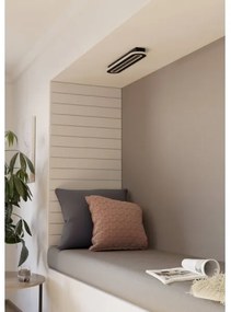 Eglo 901243 - LED Dimmelhető mennyezeti lámpa MACCHIONI LED/20W/230V fekete + + távirányító