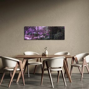 Kép - Misztikus kert (órával) (90x30 cm)