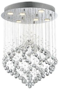Luxera 62412 - Kristály csillár CHESTER 6xGU10/50W/230V