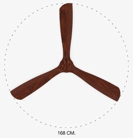 FARO 33464DC-Mennyezeti ventilátor LANTAU XL barna/króm d.168 cm+remote irányítás