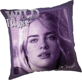 Billie Eilish Wild Flower párna, díszpárna 40x40 cm