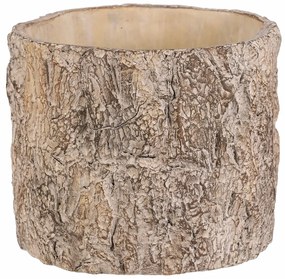 Virágcsomagolás fa kérget utánzó, 21 x 21 x 17 cm,beton, 21 cm