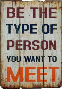 Vászonkép Nappaliba Fa felirattal H58cm