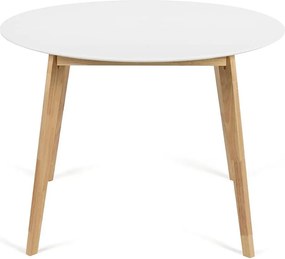 AVENBERG SKANDI Ø105 Étkezőasztal - fehér