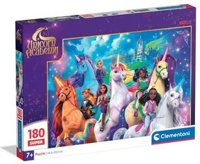 Unikornis Akadémia Rainbow Valley 180 db-os puzzle Clementoni