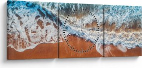 Tengerpart képe (órával) (90x30 cm)