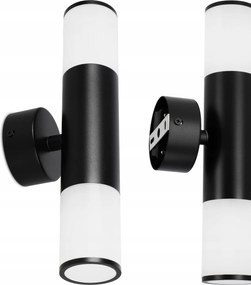 Kültéri fali lámpa Led kerti fali lámpa 2X GU10 IP54 Bk