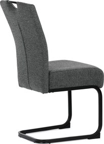 Jídelní židle, šedá, látka, DCL-E2008 GREY2